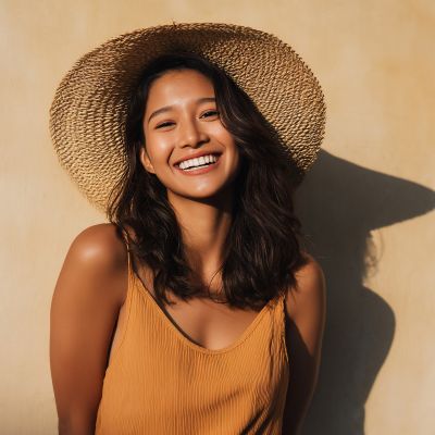 girl with beautiful skin after a cloud 9 enzyme facial