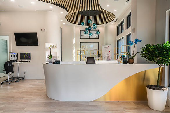 front desk of NuIQ Med Spa