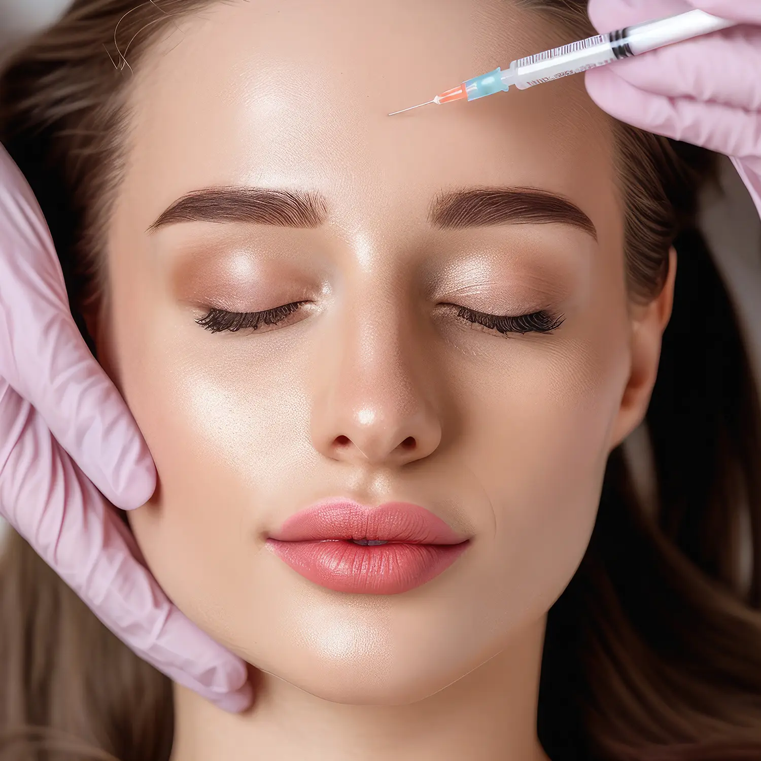 woman getting botox from expert injectors at NuIQ Cleveland