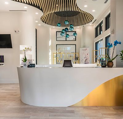Reception Desk at NuIQ Med Spa & Wellness Lounge
