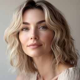 woman with beautiful results from sculptra collagen booster