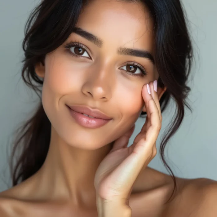 woman with refreshed skin after the ultimate rejuvenation facial at NuIQ