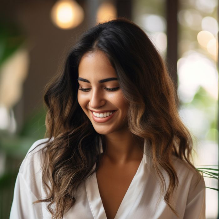 smiling woman with beautiful skin after Zo 3-step peel