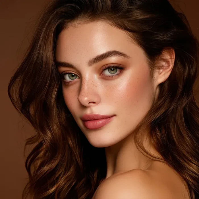 woman with glowing skin after a hydrafacial at NuIQ Cleveland