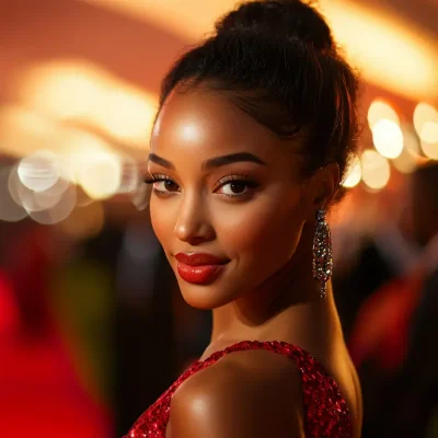 woman with glowing skin from red carpet facial