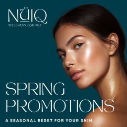 woman with glowing skin from Spring promotions at NuIQ