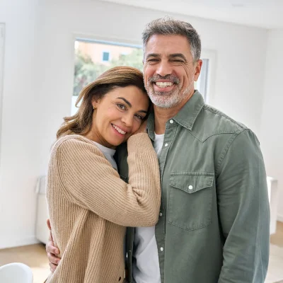 happy couple from results of bhrt in cleveland