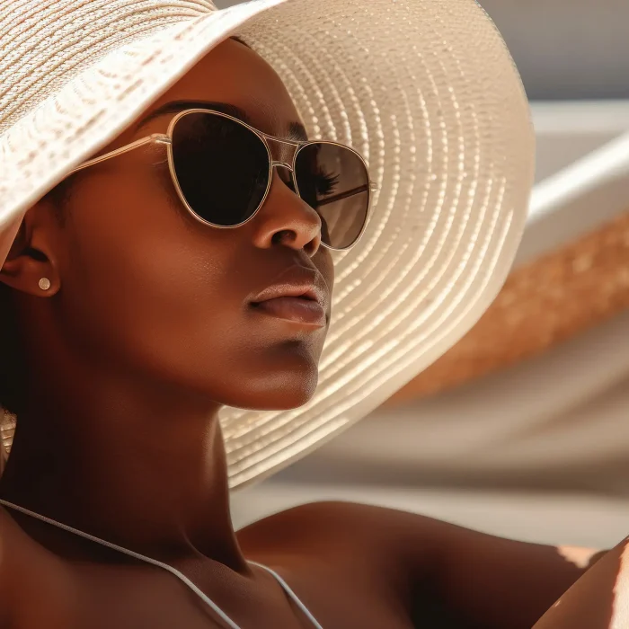 beautiful woman with incredible skin from skin pen microneedling